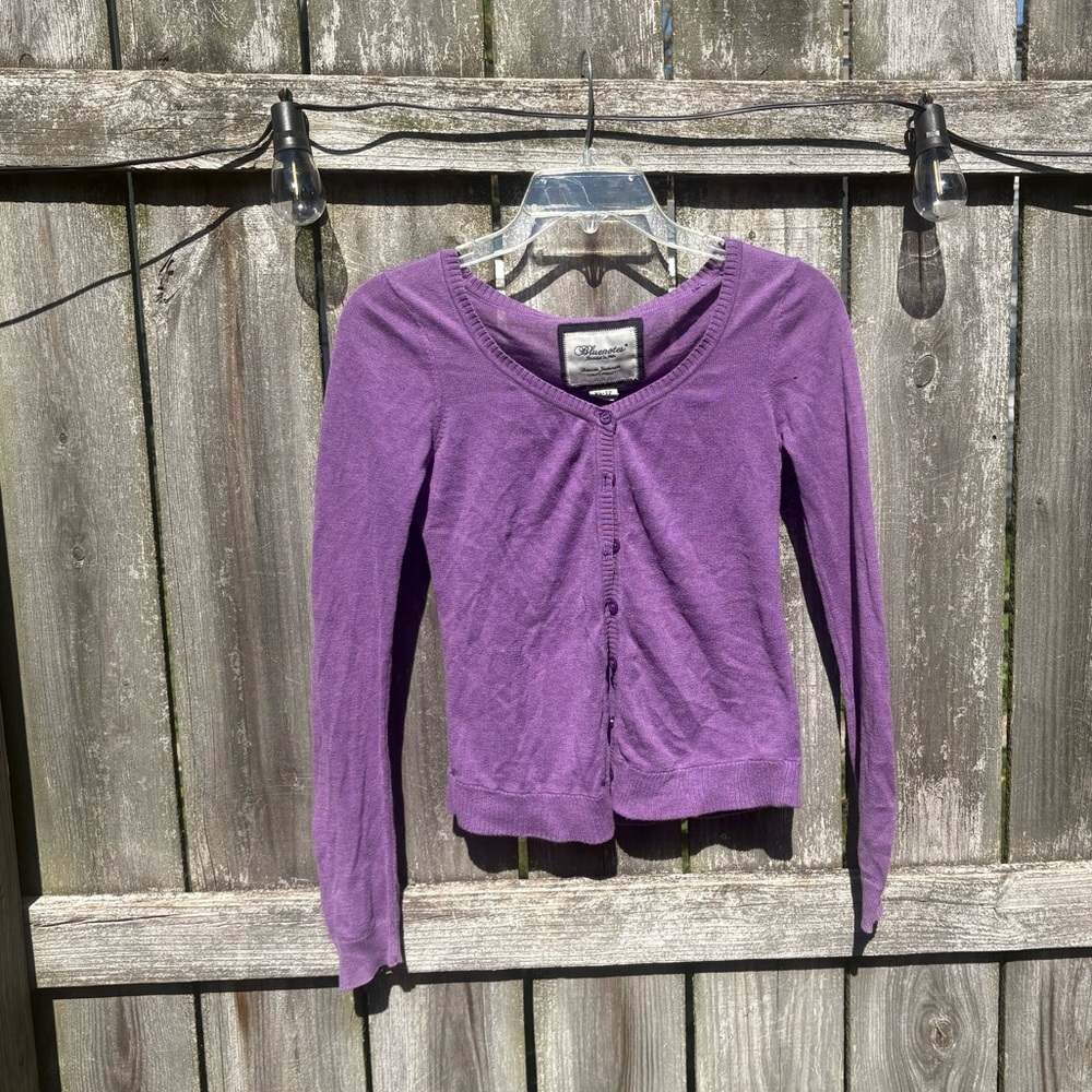 Bluenotes Purple Women's Cardigan